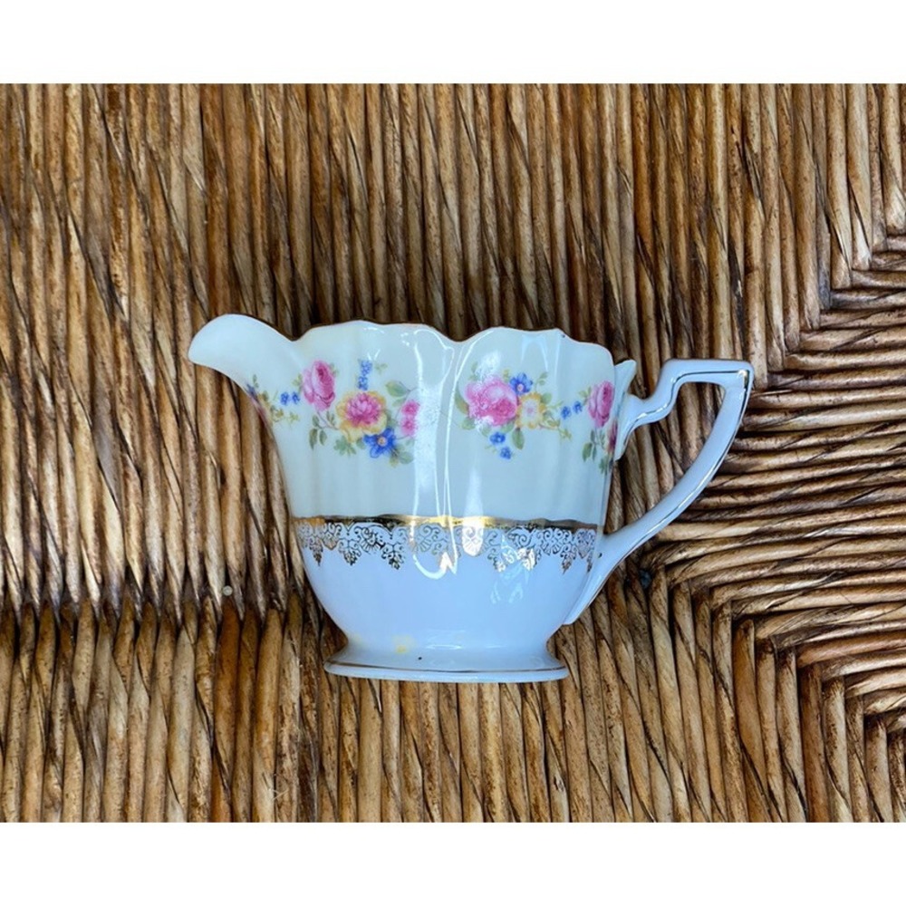 Vintage GOLD CASTLE Hostess Pattern Creamer Japan
